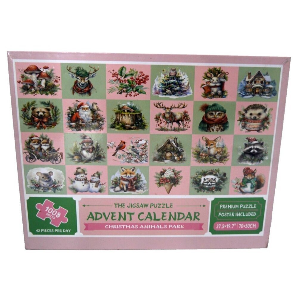 Christmas Animals Park 1008 piece Advent Calendar jigsaw puzzle NEW